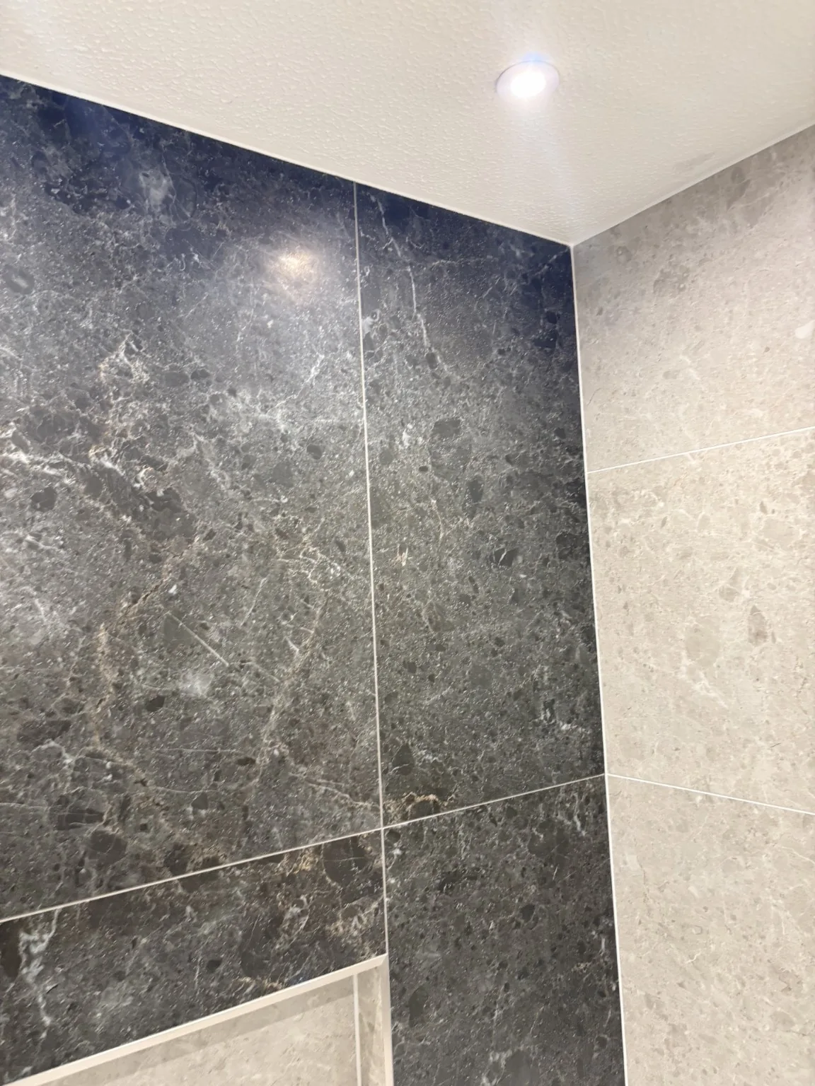 Dark marble floor